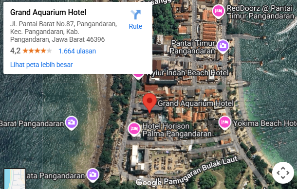 Lokasi Grand Aquarium Hotel