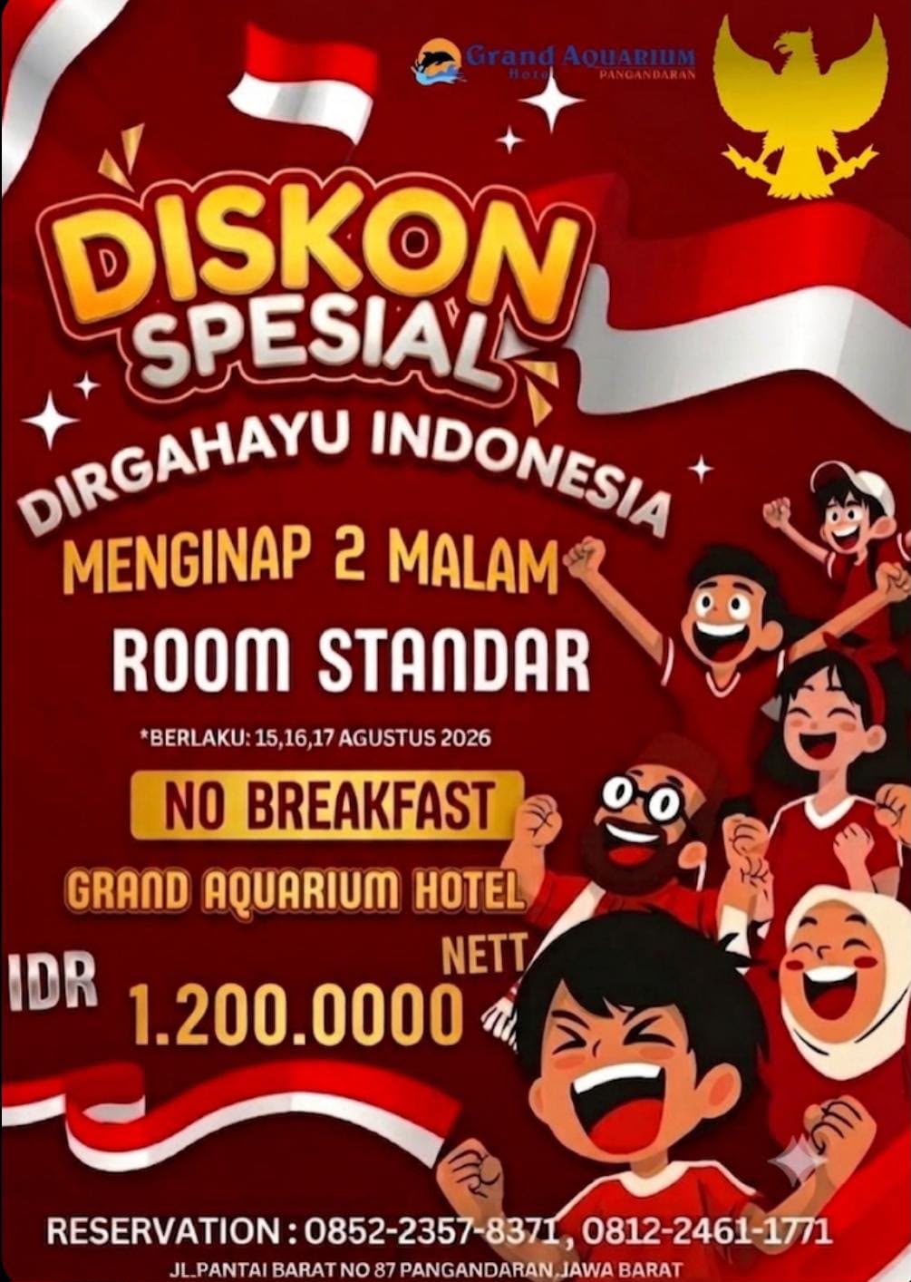 Promo Kemerdekaan Grand Aquarium Hotel